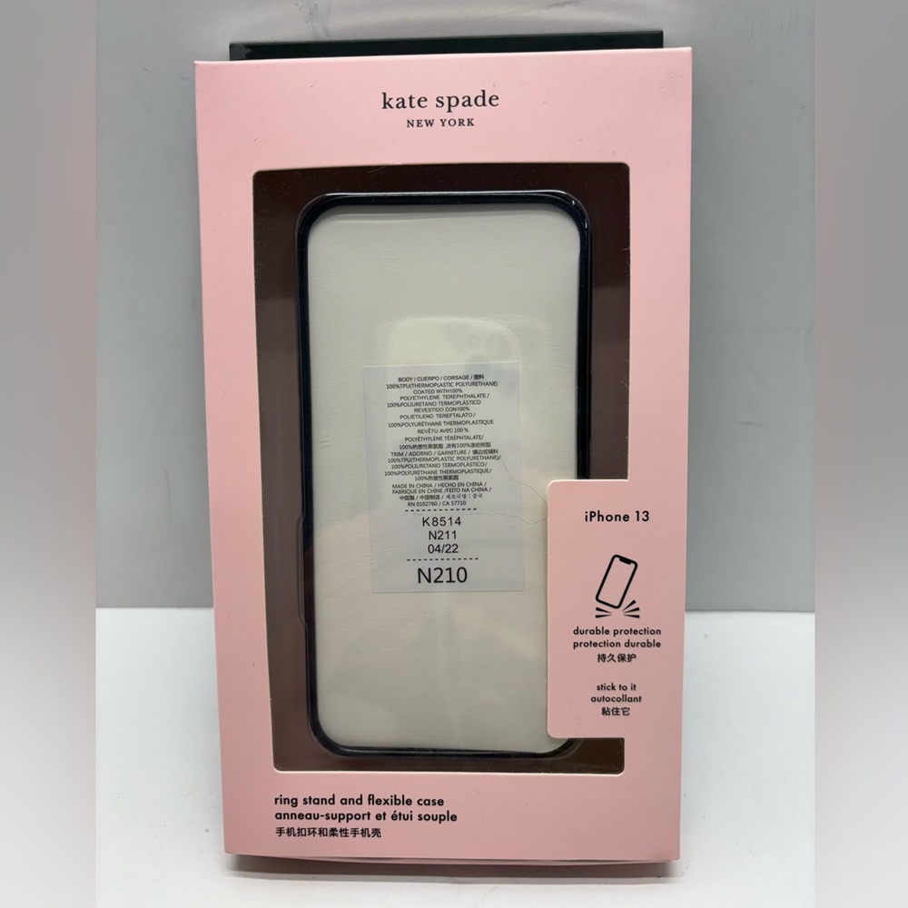 Kate Spade Black and Cream iPhone 13 Case